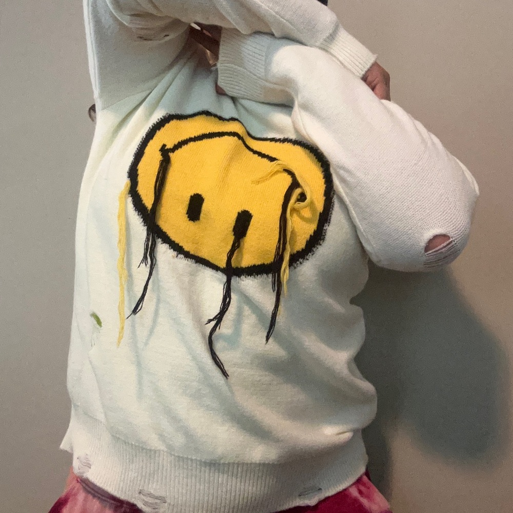 Destroy smile sweater